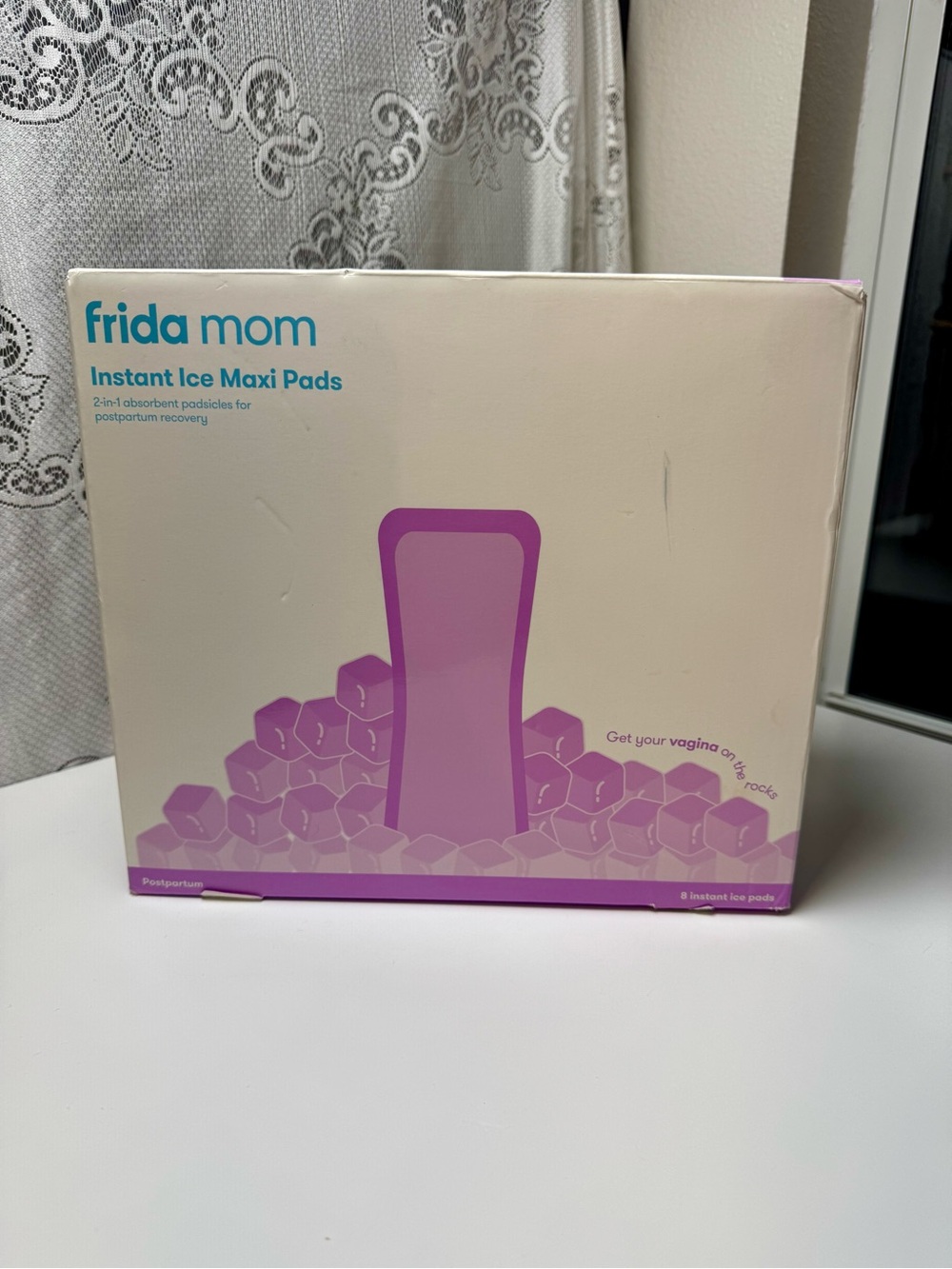 Frida Mom Instant Ice Maxi Pads- Brand New NIB Postpartum Recovery- 8 Pack